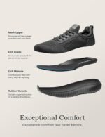 Bruno Marc Men's Non Slip Work Shoes Walking Zapatos Trabajo Black & Lightweight Food Service Chef Kitchen Restaurant Resistant Sneakers - Image 8