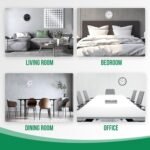 Wall Clock 12 Inch Silver Brushed Finish Silent Non Ticking Indoor Clock Round Battery Operated Stainless Steel Wall Clocks for Home, Office, Hotel, Bedroom, Living Room, Kitchen - Image 8