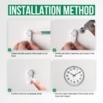 Wall Clock 12 Inch Silver Brushed Finish Silent Non Ticking Indoor Clock Round Battery Operated Stainless Steel Wall Clocks for Home, Office, Hotel, Bedroom, Living Room, Kitchen - Image 10