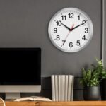 Wall Clock Modern 10 Inch Battery Operated Silent Non Ticking Analog Clock Decorative for Bedroom Kitchen Bathroom Office Home Living Room (Silver) - Image 7