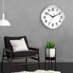 Wall Clock Modern 10 Inch Battery Operated Silent Non Ticking Analog Clock Decorative for Bedroom Kitchen Bathroom Office Home Living Room (Silver) - Image 8