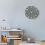 Wall Clock 14 Inch, Modern Wall Clocks Battery Operated, Silent Non Ticking Clock Decorative for Living Room, Office, Home, School (Gray) - Image 7