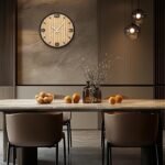 12 Inch Round Wall Clock Battery Operated, WoodenDecorative Analog Clocks Non-Ticking Quartz for Apartment, Living Room, Bedroom, Hallway, Classroom - Easy to Install & Read - Image 6