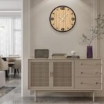 12 Inch Round Wall Clock Battery Operated, WoodenDecorative Analog Clocks Non-Ticking Quartz for Apartment, Living Room, Bedroom, Hallway, Classroom - Easy to Install & Read - Image 9