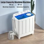 Auertech Portable Washing Machine, 28lbs Twin Tub Washer Mini Compact Laundry Machine with Drain Pump, Semi-automatic 18lbs Washer 10lbs Spinner Combo for Dorms, Apartments, RVs - Image 6