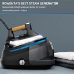 Rowenta, Iron, Ultimate Steam Pro Stainless Steel Soleplate Professional Steam Station for Clothes, 1800 Watts, 1.3L Removable Tank, Boiler Technology, Fast Heat Up, Black Clothes Iron, DG8668 - Image 3