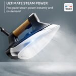 Rowenta, Iron, Ultimate Steam Pro Stainless Steel Soleplate Professional Steam Station for Clothes, 1800 Watts, 1.3L Removable Tank, Boiler Technology, Fast Heat Up, Black Clothes Iron, DG8668 - Image 4