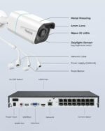 REOLINK 4K Security Camera System, RLK16-800B8 8pcs H.265 PoE Wired with Person Vehicle Detection, 8MP/4K 16CH NVR with 4TB HDD for 24-7 Recording - Image 9