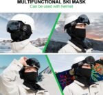 Balaclava Ski Mask 3 Pieces Full Face Cover for Men and Women Breathable Full Face Mask for Skiing Outdoor Sports - Image 8