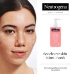 Neutrogena Oil-Free Pink Grapefruit Acne Face Wash, Vitamin C & Salicylic Acid Cleanser, Daily Acne Treatment For Face, Blemish & Blackhead Clearing Facial Cleanser, 9.1 fl. oz - Image 4
