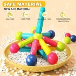 Magnet Toys for 3 Year Old Boys & Girls, Montessori Toys for Toddlers Kids, Magnetic Blocks Building DIY Learning Educational Toys Gift- Starter Set - Image 10