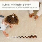 Lillefolk Baby Play Mat for Floor – 6x6ft Beige | Soft Non Toxic Premium EVA Foam Tiles for Tummy Time, Crawling & Playroom – Waterproof for Hard Floors Mat for Babies & Toddlers (9 Tiles) - Image 4