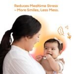 NumNum Baby Spoons Set, Baby Essentials Pre-Spoon GOOtensils for 6+ Months, First Stage Self-Feeding Spoons for Baby Led Weaning (BLW), Silicone Toddler Utensils, BPA-Free, 2 Pack Beige/Mauve - Image 9