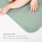 Ubbi On-The-Go Diaper Changing Baby Mat, Soft and Comfortable Diaper Bag Accessory Must Have for Newborns, Easy to Clean, Portable Folding Pad, Baby Traveling Accessories, Sage Green - Image 4
