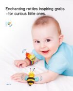 Infinno Baby Wrist Rattle Socks and Foot Finder Set, Perfect Baby Toys for 0-12 Months Newborn Boys and Girls As Shower Gifts, Garden Bug Series - Image 4