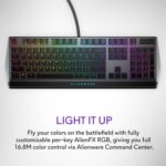 Alienware Low-Profile RGB Gaming Keyboard AW510K, AlienFx Per Key RGB LED Color Backlighting, Media CONTROLS & USB Passthrough, Cherry MX Low Profile Red Switches - Image 7