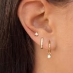 Freekiss 3 Pairs Gold Hoop Earrings Set: Dainty Stud Earrings Trendy Small 14K Gold Plated Hypoallergenic Dangle Cartilage Huggie Hoop Earrings for Women Gold Jewelry for Women Gifts - Image 5