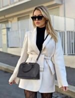 LOVEVOOK Purse for Women Small Crossbody Bags Classic Double Zip Top Handle Dome Satchel Bag - Image 3