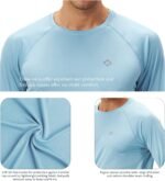 NAVISKIN Men's Rash Guard Shirts UPF 50+ Sun Protection Long Sleeve Shirts Quick Dry Lightweight - Image 6