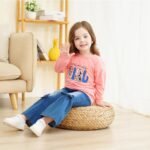 Toddler Girl Clothes Long Sleeve Cartoon & Letter Graphic Top + Fruit Stationery Print Flared Leg Pants - Image 3