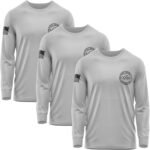 3 Pack Custom Shirts for Men, Long Sleeve Hi Visibility T Shirt Safety Customized Workwear Company Uniform Tops Black - Image 5