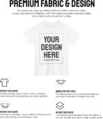 Custom Gildan T Shirts – Personalized Tees with Text, Image or Logo | Design Your Own Shirt for Men & Women | Merch on Demand - Image 4