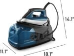 Rowenta Steam Station, Stainless Steel Soleplate, Professional Iron Steamer for Clothes, 1.1L Removable Tank, Fast Heat Up, 1800 Watts, Blue Clothes Iron, DG8624 - Image 8