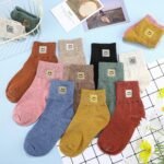 Eurzom 10 Pairs Socks Womens Crew Elastic Ankle Length Cotton Socks Aesthetic Cute Lightweight Low Cut Gifts for Women - Image 3