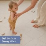 Toddlekind Playmat - Premium Foam Playmat, 4 x 6 feet, 6 Tile Extra Thick Foam Floor Puzzle Mat for Babies/Toddlers Stylish, Non-Toxic, Odorless. Perfect for Tummy Time & Play. 0m+ (Off White) - Image 4