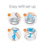 Diaper Genie Essentials Round Refill Pack of 4 | Holds Up to 1280 Newborn Diapers | Features Unscented Continuous Film | Compatible with Diaper Genie Complete and Expressions Pails - Image 6