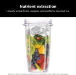 Ninja | Blender | Nutri Pro | Single Serve | For Smoothies, Salsa, Shakes and Frozen Drinks | Includes 2 Smoothie Cups & Lids | Crushes Ice, Fruit & Veggies |Silver | BN401 - Image 6