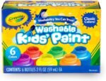Crayola Washable Kids Paint Set (12ct), Classic and Glitter Paint for Kids, Arts & Crafts Supplies for Classrooms, Toddler Painting Kit, Gifts, Ages 3, 4, 5 [Amazon Exclusive] - Image 7