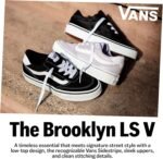 Vans Kids' Brooklyn LS Low-Top Sneakers - Image 8