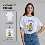 COOZEBRA Custom T Shirts for Men Women, Personalized Shirts with Front & Back Print, Design Your Own Custom T-Shirt with Photo - Image 5