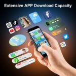 Mini Phone Unlocked World's Smallest 3.0" HD Touch Screen Mini Smartphone Android Compact Mobile Phone for Kids &Students Cell Phone wih Quad-Core Dual SIM Face lD2GB+16GB Blue - Image 6