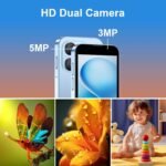 Mini Phone Unlocked World's Smallest 3.0" HD Touch Screen Mini Smartphone Android Compact Mobile Phone for Kids &Students Cell Phone wih Quad-Core Dual SIM Face lD2GB+16GB Blue - Image 8