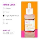 Good Molecules Super Peptide Serum - Anti-aging Facial Serum with Peptides and Copper Tripeptides to Plump and Firm - Water-Based Skincare for Face - Image 6