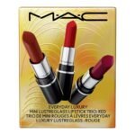 MAC Everyday Luxury Mini Lustreglass Lipstick Trio, Red, 3 Piece Set - Image 6