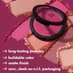 e.l.f. Primer-Infused Matte Blush, Long-Lasting, Lightweight & Buildable Powder Blush, Delivers A Matte Finish, Vegan & Cruelty-Free, Always Crushing - Image 5