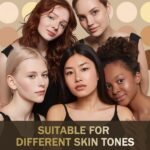 LAVONE Makeup Kit With Eyebrow Stamp Pencil, Waterproof Brow Pencil & Pomade, Eyeliner, Dual-ended Eyebrow Brush, Dark Brown - Image 9