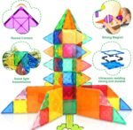 Soyee Magnetic Tiles Toddler Toys Magnetic Building Blocks for Kids Ages 3-12 STEM Educational Toys for Girls & Boys Sensory Play for Preschool Learning Birthday Toddler Chritmas Gifts - Image 8