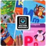 QUOKKA Baby Play Mat for Floor – Super Soft Plush Surface ABC Rug for Toddlers & Infants – Extra Thick (0.3in) Non-Slip Padded Nursery Mat for Crawling & Fun – Foldable Gift Rug - Image 5