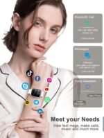 Smart Watches for Women Men [Make/Answer Calls/AI Voice/Female Health] Android Phones iPhone Compatible, 1.83”Fitness Tracker Watch for Women Activity Trackers and SmartWatch, 120+ Sport Modes - Image 4