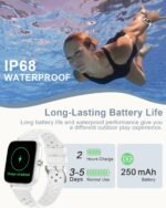 Smart Watches for Women Men [Make/Answer Calls/AI Voice/Female Health] Android Phones iPhone Compatible, 1.83”Fitness Tracker Watch for Women Activity Trackers and SmartWatch, 120+ Sport Modes - Image 7