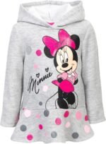 Disney Minnie Mouse Fleece Pullover Crossover Hoodie and Leggings Outfit Set Infant to Big Kid Sizes (12 Months - 14-16) - Image 5