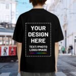 Custom T Shirts for Men Women, Personalized Shirts with Photo Logo Text, Customized T-Shirt Front & Back Print - Image 5