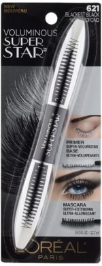 L'Oreal Paris Cosmetics Voluminous Superstar Mascara, Washable, Blackest Black, 0.41 Fl. Oz, 1 Count - Image 3