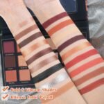 Prism Makeup Matte Eyeshadow Palette Pro 18 Colors Pigmented Shimmer Glitter Eye Shadow Palette, Long Lasting Waterproof Smokey Powder Cosmetics Halloween Makeup Kit (01# Seductress) - Image 4