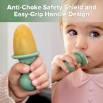 Haakaa Astronaut Ice Pop Mould Set – Mini Silicone Breastmilk Popsicle Molds with Sticks, Anti-Choking Design, Ideal for Baby Teething Relief, Frozen Breastmilk Treat Maker for Infant - Image 4