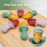 Haakaa Astronaut Ice Pop Mould Set – Mini Silicone Breastmilk Popsicle Molds with Sticks, Anti-Choking Design, Ideal for Baby Teething Relief, Frozen Breastmilk Treat Maker for Infant - Image 8